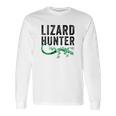 Lizard Hunter Funny Gecko Reptile Lover Kids Gift Long Sleeve T-Shirt