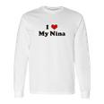 I Love My Nina Long Sleeve T-Shirt