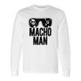 Macho Man Wrestler Ooold School Purple Long Sleeve T-Shirt