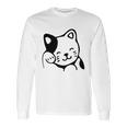 Maneki Neko Shirt Asian Good Luck Cat Long Sleeve T-Shirt