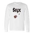 Men Styx Logo Custom Retro Royalblue Long Sleeve T-Shirt