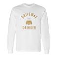 Mens Driveway Social Distancing Long Sleeve T-Shirt