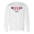 Mens Jeep America 7-Slot Grille Long Sleeve T-Shirt