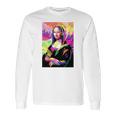 Mona Lisa Pop Art Long Sleeve T-Shirt