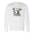 The Mountain Pet Pitbull Cotton Paper Pitbull Long Sleeve T-Shirt