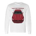 Mustang S550 Gt Ruby Red Long Sleeve T-Shirt