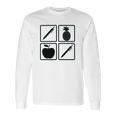 Pen Pineapple Apple Pen A Nice Funny Humor Long Sleeve T-Shirt