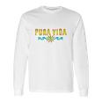 Pura Vida Costa Rica Surfing Beach Holidays Long Sleeve T-Shirt