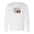 Pusheen The Cat Reading Juniors Long Sleeve T-Shirt