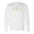 Reggae Music Heartbeat Rastafari Rasta Gift Long Sleeve T-Shirt