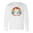 Retro Furry Fandom Furry Vibes Cute Owo Fursuit Long Sleeve T-Shirt