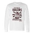 Ripple Junction Doctor Who Vote No To Daleks Adult Long Sleeve T-Shirt