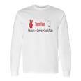 Thermofisher Peace Love Sanitize Coronavirus Shirtsh Long Sleeve T-Shirt