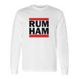 Rum Ham Funny Logo Parody Long Sleeve T-Shirt