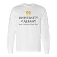 Simple Logo State University Of New York Albany Long Sleeve T-Shirt