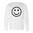 Smiley Face Cute Positive Happy Smile Face Long Sleeve T-Shirt