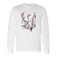 Snoopy On Peach Tree Long Sleeve T-Shirt