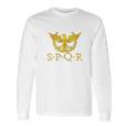 Spqr Senatus Populusque Romanus Long Sleeve T-Shirt