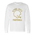 The Steel City Vintage Pittsburgh Football Long Sleeve T-Shirt