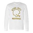 The Steel City Vintage Pittsburgh Football Long Sleeve T-Shirt