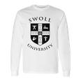 Swoll University Funny Gym Bodybuilding Long Sleeve T-Shirt