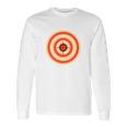 Target Funny Printed On The Back Bulls Eye Gift Tee Long Sleeve T-Shirt