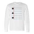 Three Hole Punch College Ruled Paper Costume Long Sleeve T-Shirt