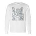 Tribal Wolf Design Long Sleeve T-Shirt