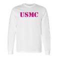 Usmc Emblem Marine Corp Long Sleeve T-Shirt