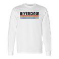 Vintage 1980S Style Riverdale Ny Long Sleeve T-Shirt