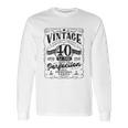 Vintage 40Th Birthday Top For Him 1981 Aged To Perfection Long Sleeve T-Shirt