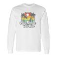 Vintage Here Comes The Sun Beach Surfing Retro 70S Surf Gift Long Sleeve T-Shirt