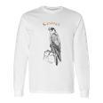 Vintage Kestrel Raptor Sparrow Hawk Art Long Sleeve T-Shirt