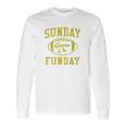 Vintage Sunday Funday Green Bay Football Retro Long Sleeve T-Shirt