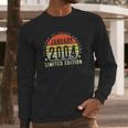 18 Years Old 18Th Birthday Gifts Vintage January 2004 Ver2 Long Sleeve T-Shirt Gifts for Him