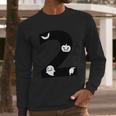 2 Name Charater Dracula Pumpkin Ghost Boo Raven Long Sleeve T-Shirt Gifts for Him