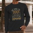 20Th Birthday 20 Years Old Retro Vintage April 2001 Ver2 Long Sleeve T-Shirt Gifts for Him