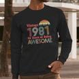 40Th Birthday Gifts Vintage Years Of Being Awesome Long Sleeve T-Shirt Gifts for Him