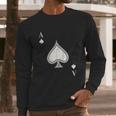 Ace Of Spades Blackjack Cards Poker Long Sleeve T-Shirt Gifts for Him