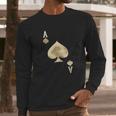 Ace Of Spades Playing Card Halloween Costume Long Sleeve T-Shirt Gifts for Him