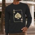 Ace Of Spades Playing Card Halloween Glam Long Sleeve T-Shirt Gifts for Him