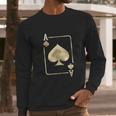 Ace Of Spades Playing Card Long Sleeve T-Shirt Gifts for Him