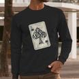 Alice In Wonderland We Are All Mad Here Ace Of Spades Long Sleeve T-Shirt Gifts for Him