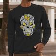 Americas Finest Apparel Green Bay Sugar Skull Long Sleeve T-Shirt Gifts for Him