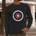 Archery Bullseye Target Sports Long Sleeve T-Shirt Gifts for Him