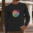 Awesome Tie Dye Nasa Hippie Nasa Gift Idea Long Sleeve T-Shirt Gifts for Him