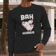 Bah Humbug Sheep Santa Hat T-Shirt Long Sleeve T-Shirt Gifts for Him