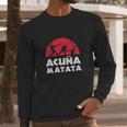 Baseball Acuna Matata Long Sleeve T-Shirt Gifts for Him