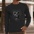 Black Widow Spider Web Skull Long Sleeve T-Shirt Gifts for Him