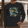 Bluegill Illustration Fishing Long Sleeve T-Shirt Gifts for Him